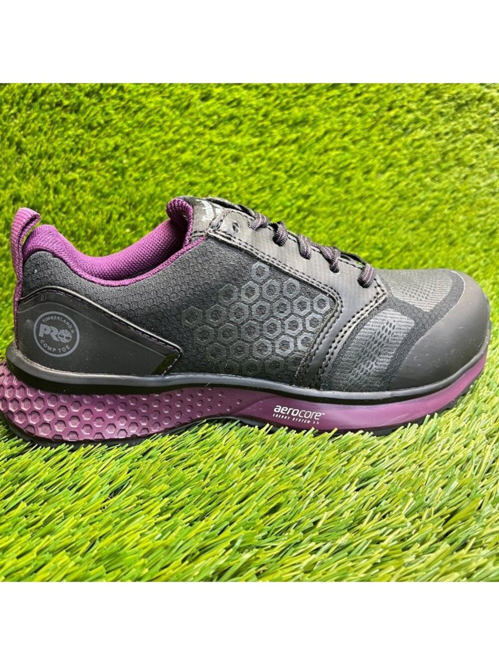 Timberland PRO Reaxion Womens Size 6.5 Black Composite Toe Safety Work Shoes